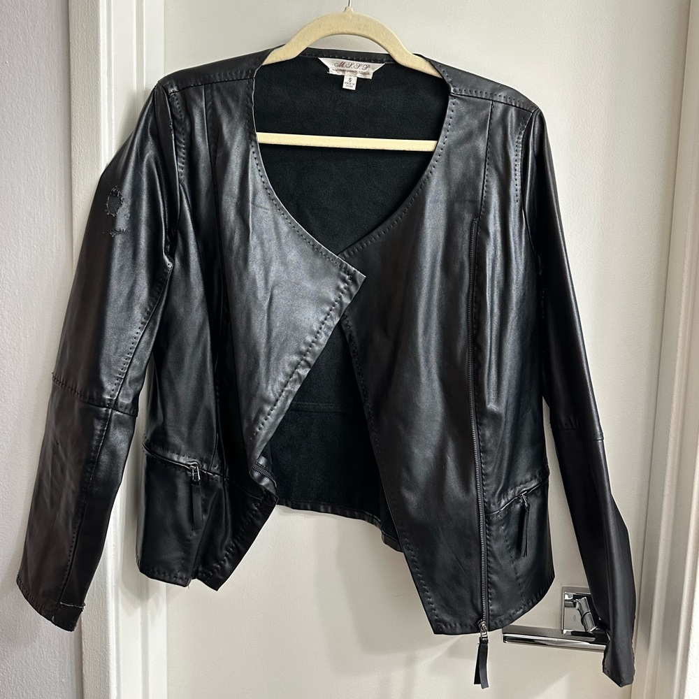 Max Studio Leather Jacket